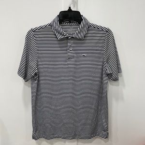 Vineyard Vines Boys Navy Blue Striped Polo Size L